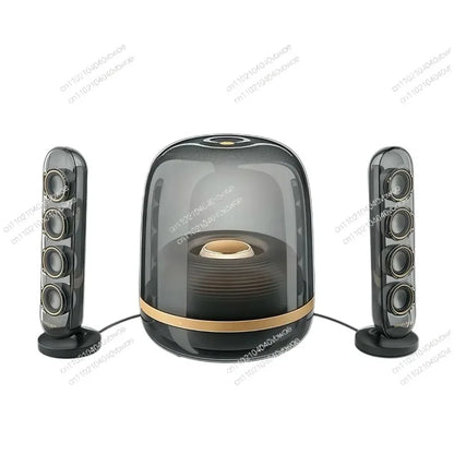 2.1 High-quality Bluetooth speaker Glazed 4 wireless Bluetooth speaker Home desktop audio Voice intelligent digital