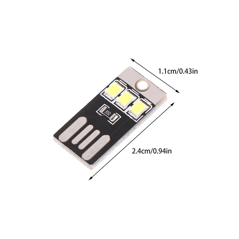 【Camping Night Hiking Tent Lamp Light Outdoor Portable Energy Saving Flashlight Mini USB LED Keychain Night】