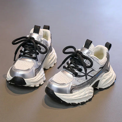 Children Mesh Sports Shoes 2025 Spring New Kids Sneakers for Girls Boys Lightweight Soft-soled Toddlers Running Chunky Sneakers