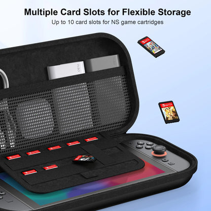 Portable Game controller Storage Bag for Nintnedo Switch 2 Hard Carrying Case Shockproof PU Cover for Switch 2 Game Console