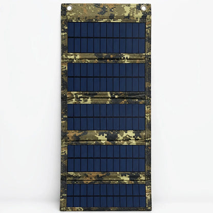Folding Portable Solar Charging Panel; Outdoor Camping Charging Is No Trouble; The Pattern Is Super Cool