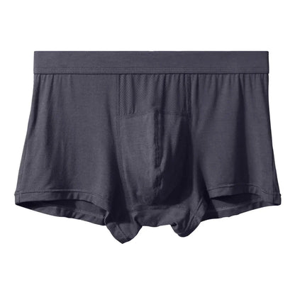 Men's Underwear - Silk Flat-front Briefs - Modal Four-Piece Briefs - Summer Breathable - Summer Lightweight Underpants