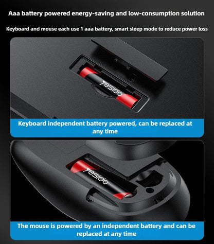 Wireless keyboard and mouse set, mechanical touch keyboard and mouse universal set, desktop computer laptop e-sports specific