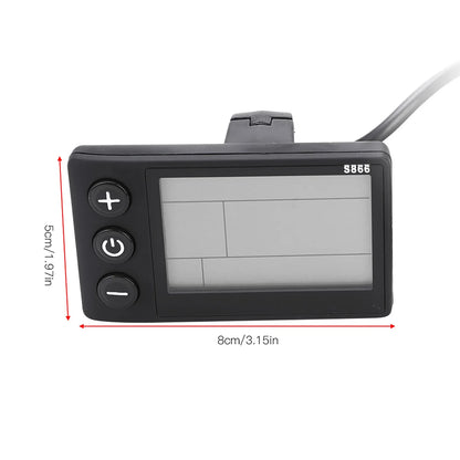 Electric Bike Controller 24V‑48V 13A Brushless Controller with LCD Display Panel E-scooter Meter Control for 22.5mm Handlebar