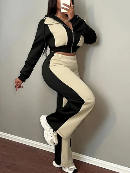 2 Piece Women Sets 2025 New Arrival Autumn Winter Matching Sets Two Pieces Sets Long Sleeve Top And Pants Suits Outfits Clothing