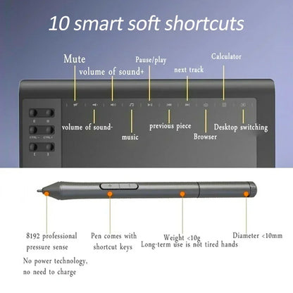 10*6 Inch Portable Digital Tablet Connect Mobile Phone Digital