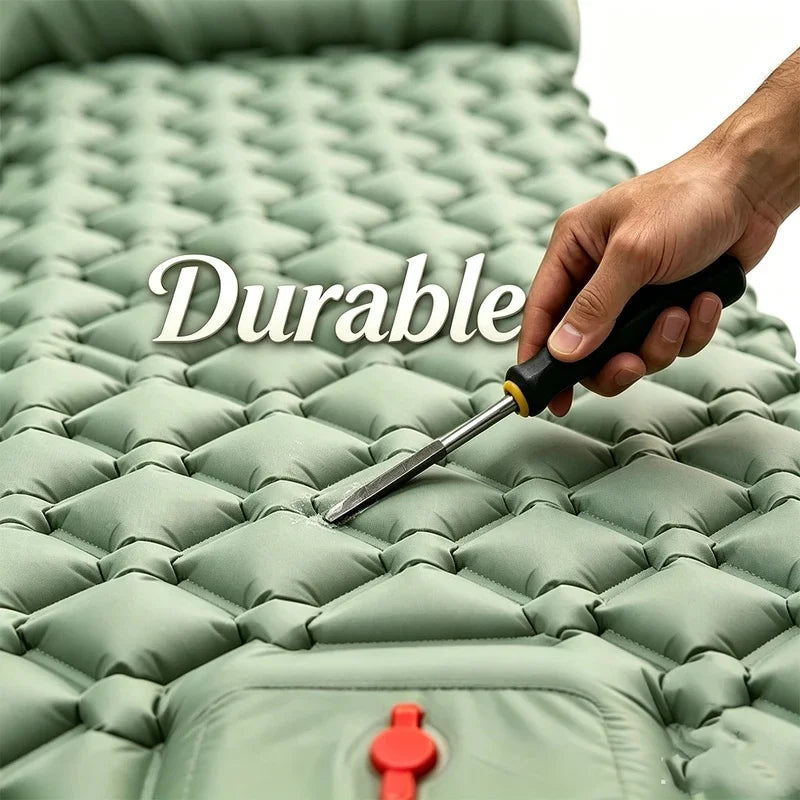Outdoor Camping  Inflatable Mattress Extra Wide Sleeping Pad Ultralight Folding Bed Sleeping Mat Car Travel Mat