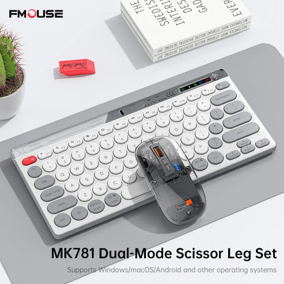 Bluetooth Wireless Keyboard Mouse Set Laptop Silent Button Charging Portable Mini Wireless Keyboard Office Typing