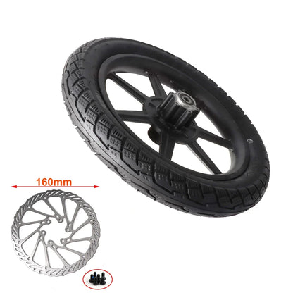 Electric Scooter Bike14 inch Front Wheel 14x2.125 Tyre 140mm/160mm Brake Disc For E-bike Folding Bicycles Motorcycle Accessories