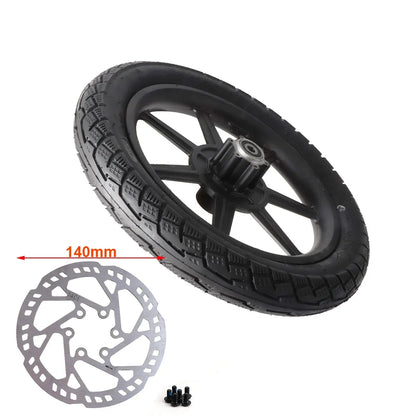 Electric Scooter Bike14 inch Front Wheel 14x2.125 Tyre 140mm/160mm Brake Disc For E-bike Folding Bicycles Motorcycle Accessories