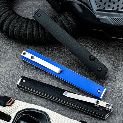 7096 Folding Knife Portable Tool Pocket Knife 8Cr13MoV steel Blade Nylon Fiber Handle Outdoor Hunting for Hiking Tool