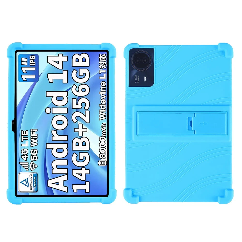 For ODEA S11 10.95inch Tablet Case Tablet Shockproof Cover Android14 Tablet Kids Silicon Stand Protective Shell Soft