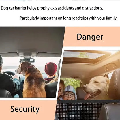 Car Trunk Fence Pet Dog Isolation Protective Net Sturdy Durable Elastic Isolation Nets Pets Safety Fence for Any Vehicle