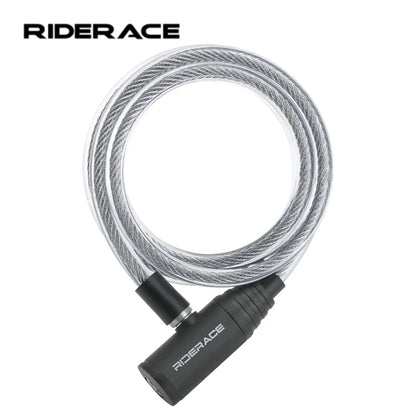 RIDERACE Bike Portable Anti-theft Ring Lock Scooter Electric E-Bike Road High Security Bike Lock Sliver Bicycle Cable Locks