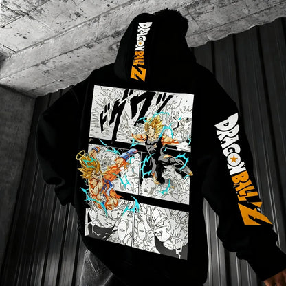 Dragon Ball Comics Co Branded Printed Hoodie Men's and Women's Autumn/Winter New Loose Casual Harajuku Parent-child Sweater Top