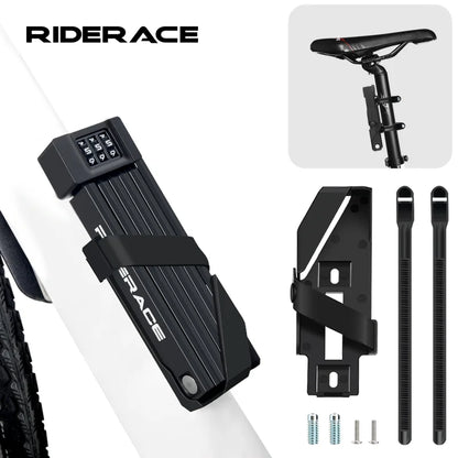 Bike Foldable Lock MTB Road High Security Anti-Theft Cycling Lock Portable For Scooter Electric E-Bike Bicycle Accessories