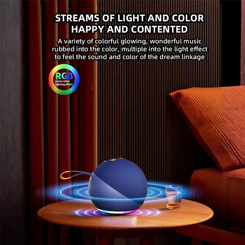 Bluetooth Speaker Subwoofe Portable Powerful Wireless Bass Alaxe Pro Max Music Outdoor Stereo Bluetooth Speaker LED