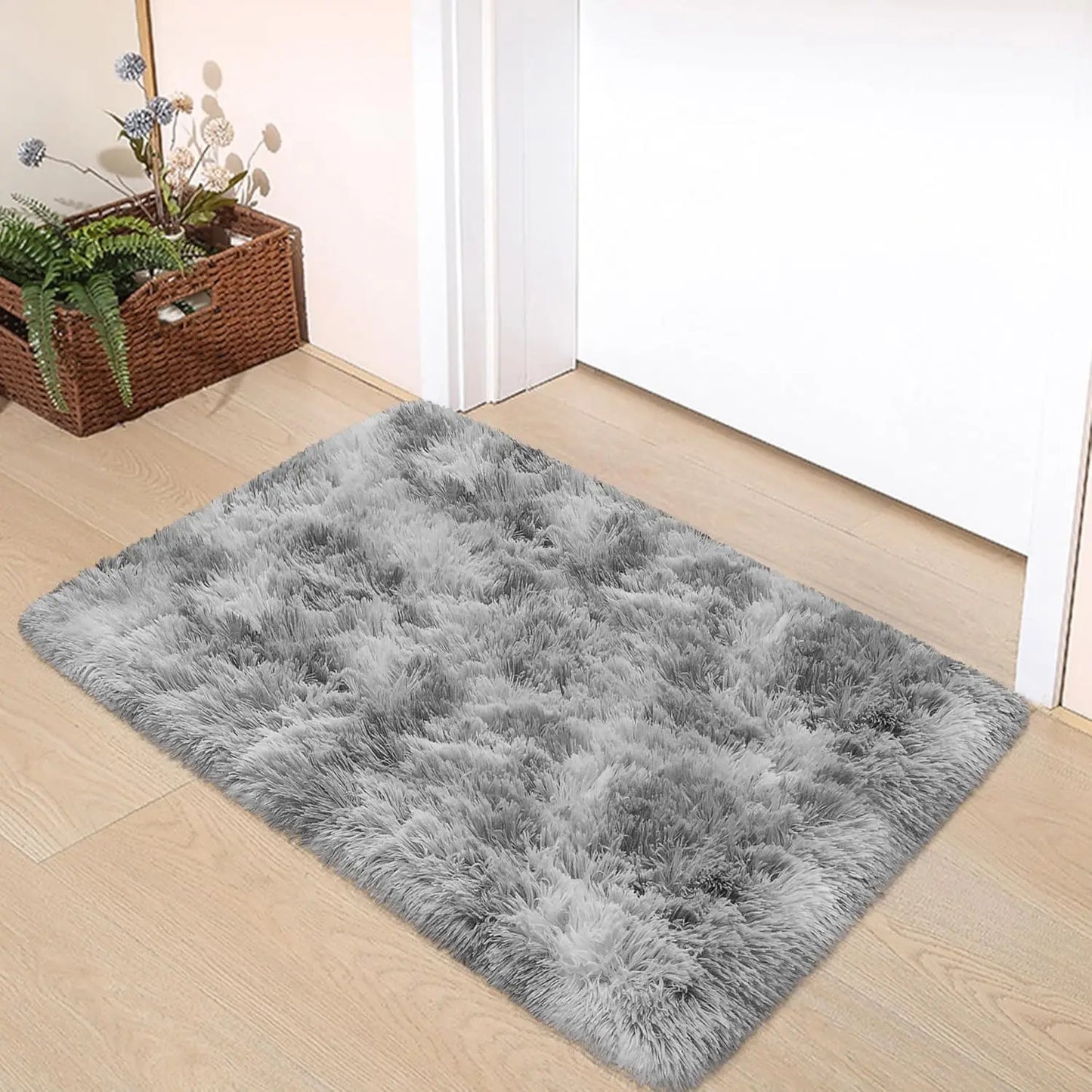 VIKAMA 50x80cm Red Wedding Carpet, Plush Bedroom Bedside Blanket, Proposal, Valentine's Day Party Decoration, Welcome Doormat