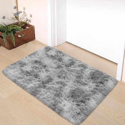 VIKAMA 50x80cm Red Wedding Carpet, Plush Bedroom Bedside Blanket, Proposal, Valentine's Day Party Decoration, Welcome Doormat
