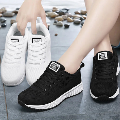 Women's Sneaker Mix Color Sneakers For Women Sports Shoes 2025 Baskets Femmes Breatherable Mesh Casual Sports Shoes Woman Flat
