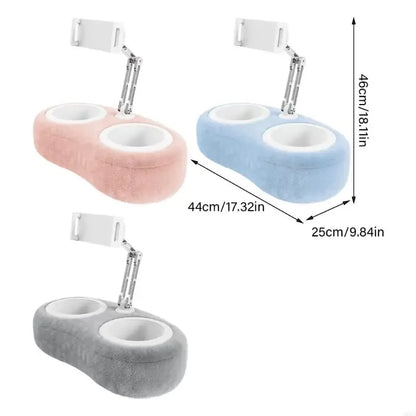 Tablet pillow stand, pillow stand for bed, phone, tablet, lap reading in bed, soft tablet stand, 1 pc.