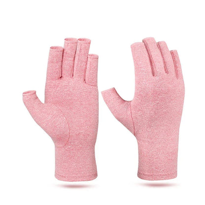 YANBIGUO Arthritis Gloves for Organist/Cellist/Violinist,Half-finger Compression Glove Relief Hand Pain,Arthritic Joint Symptom