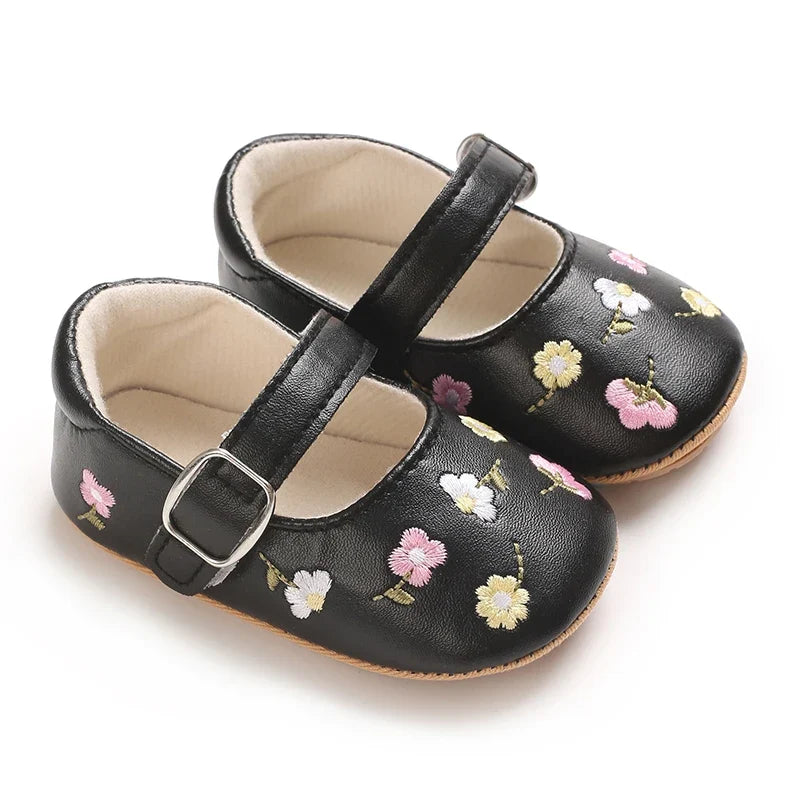0-1year Baby Shoes Infant Pre-Walker Shoes Girls Princess Bow Shoes
