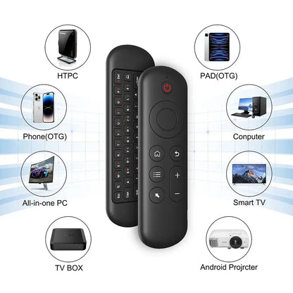 Bluetooth 2.4GHz Flying Mouse Keyboard Wireless M5 Air Mouse Voice Backlit Remote Control IR Remote Control for PC Android
