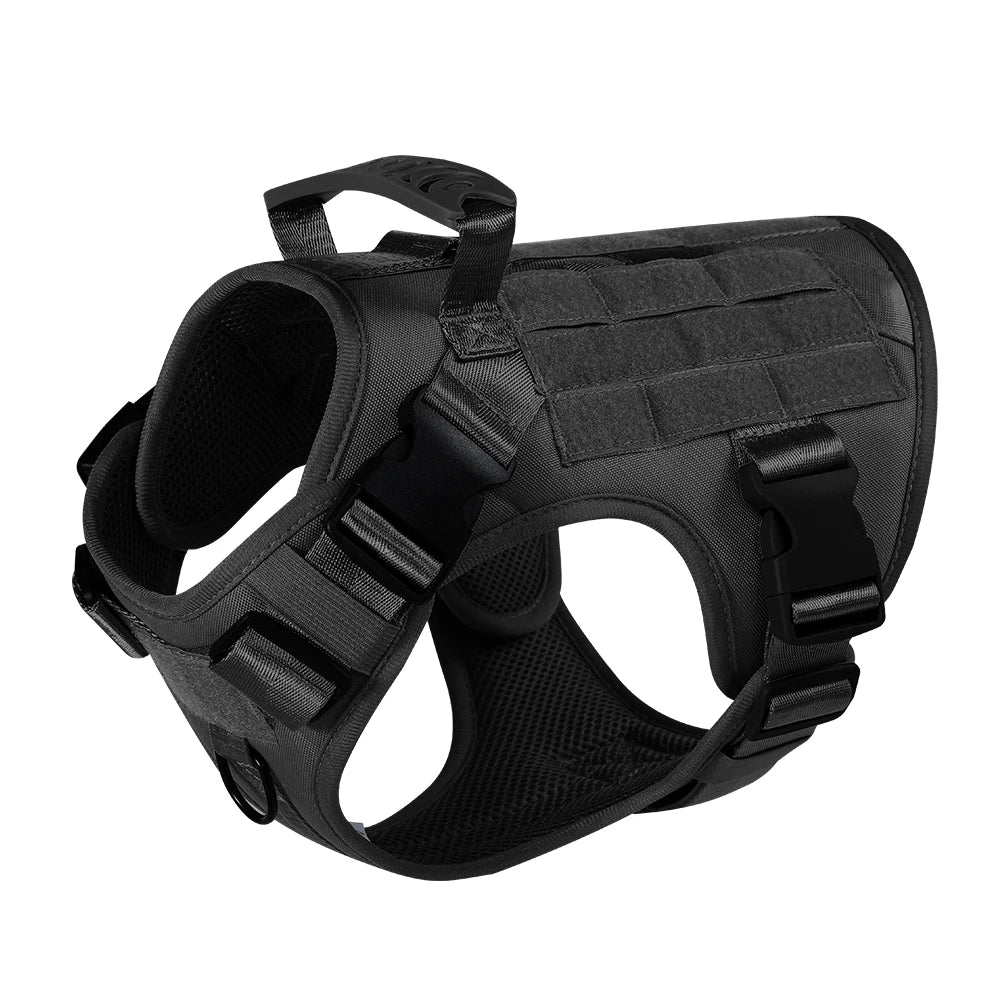 Dog Tactical Harness Vest Pet Dog Harness for Medium Large Dogs  Reflective Dog Harness No Pull with Durable Soft Handle