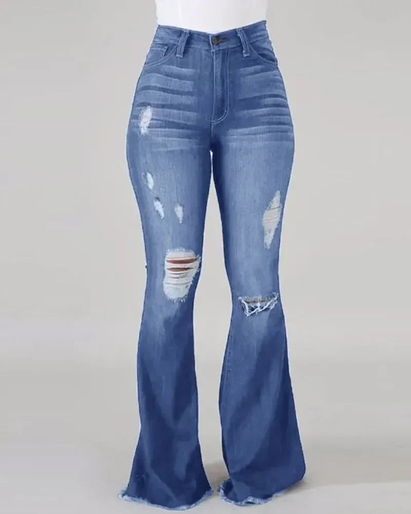 New 2026 Casual Jeans High Waist Jeans for Women Fashion Slim Hip Lift Stretch Denim Pants Street Casual Female Trousers S-3XL