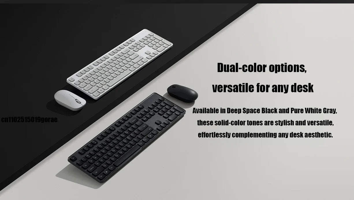 Xiaomi Wireless Keyboard and Mouse Set 3 2.4G Wireless Slim and Quiet Business Office Use Plug and Play
