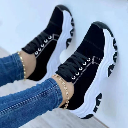 Sneakers Women Shoes 2026 Pattern Canvas Shoe Casual Women Sport Shoes Flat Lace-Up Adult Zapatillas Mujer Chaussure Femme