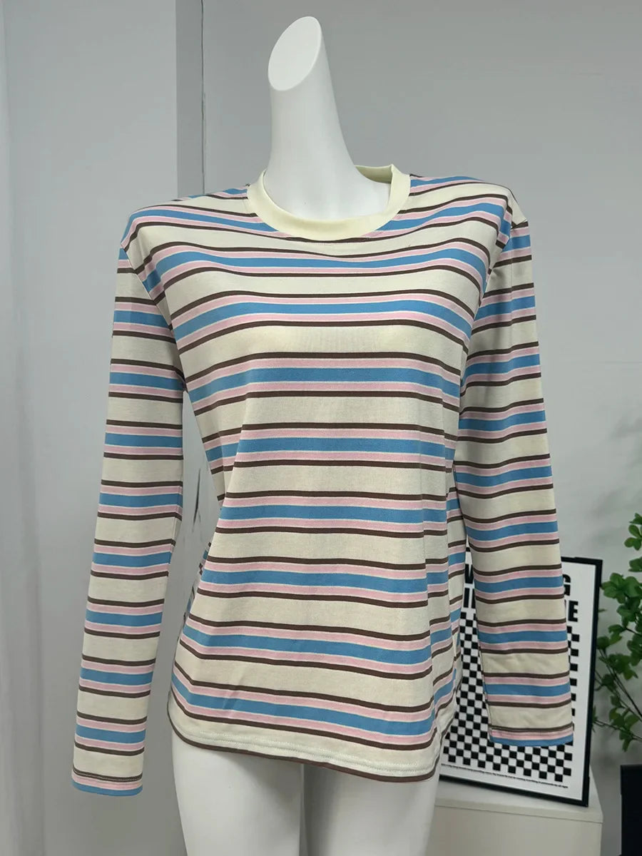 Hirsionsan Polo Neck T Shirt Women Soft Chic Tees 95% Cotton Jumper Clothes Loose Casual Pullover 2025 Summer New Crop Tops