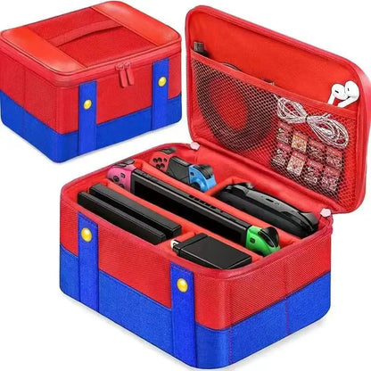Large Capacity Carrying & Storage Case, All-in-One Protective Travel Bag for Full Set Game Console & Controllers, Shockproof