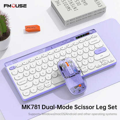 Bluetooth Wireless Keyboard Mouse Set Laptop Silent Button Charging Portable Mini Wireless Keyboard Office Typing