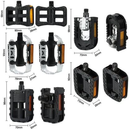 E-bike Folding Pedals Anti-slip Refitting Platform Pedal Scooter Parts Electric Bicycle Accessories Cycling Supplies Alloy