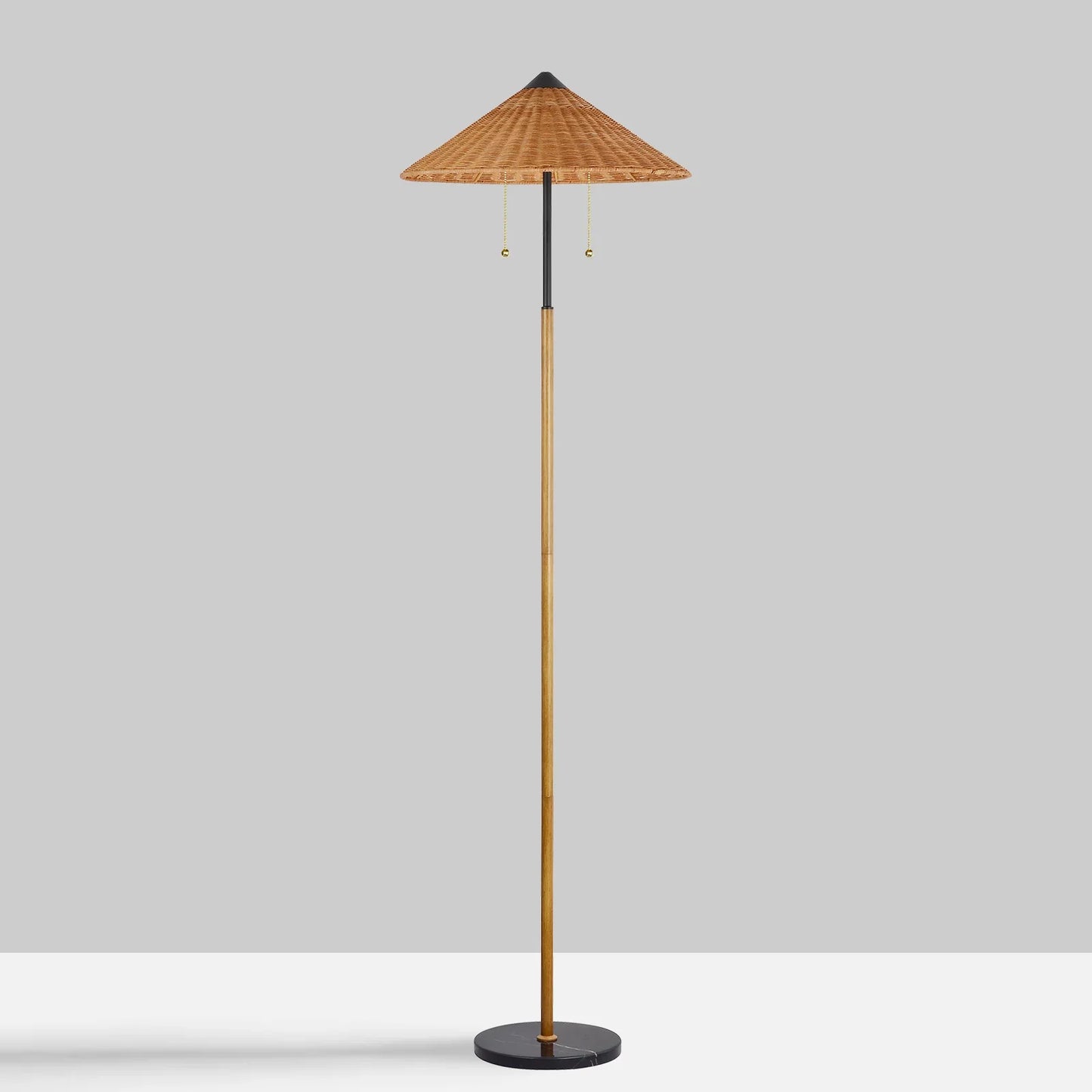 68 inch Floor Lamp Minimalist Rattan lampshade traditional style Lamp Hotel Guest Room Living Room Study Bedroom Bedside Decorative Lighting Lamps Indoor Lighting Shiping from USA