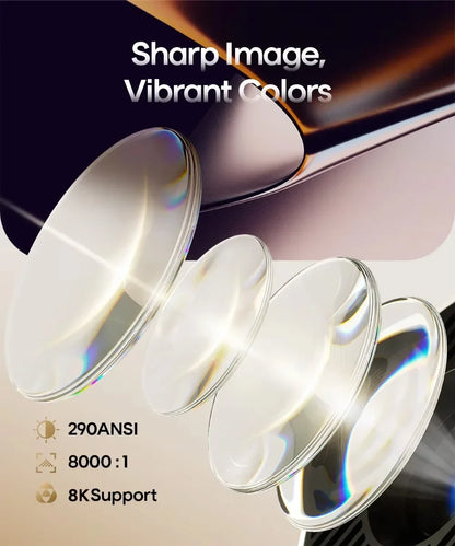 Magcubic Projector HY300 Pro 8K 1080P Outdoor Projetor Android 14 Dual Wifi6 290ANSI Allwinner H726 Home Cinema Projetor