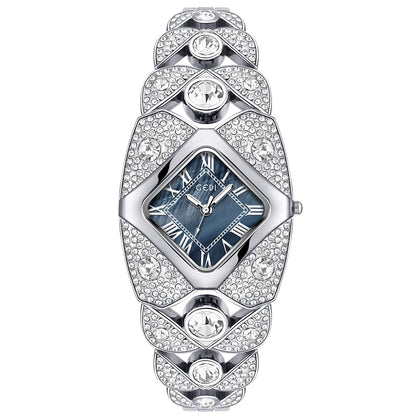 2026 New Women Watch Light Luxury Brand Diamond Inlaid Bracelet Watches Waterproof Ladies Fashion Quartz Clock Wristwatch Gift