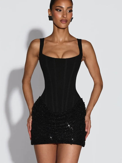 Solid Pleated Strapless Women's Dress Backless Off-shoulder High Waist Split Female Dresses 2026 Sexy Summer Evening Party Gown
