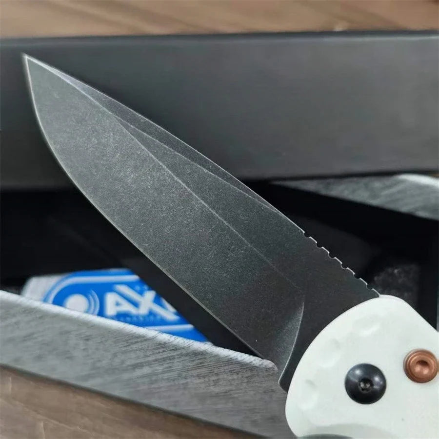 BM 4300 Folding Knife G10 Handle Wilderness Exploration, Hunting, Tactical Combat, Ergonomic Handle, EDC Multi-functional Knives