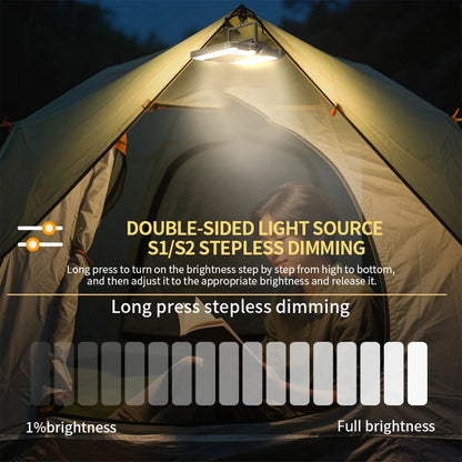 Camping Lantern Multifunctional Foldable Camping Lanterns with 5 Lighting Modes Rainproof Camping Lamp for Outdoor Hiking