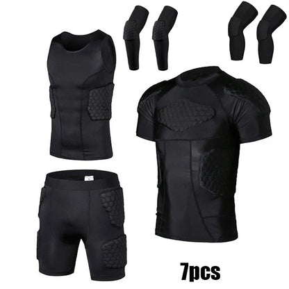 Sports Honeycomb Anti-Collision Suit Anti-Collision T-Shirt Shorts Football Cycling Sports Protective Gear