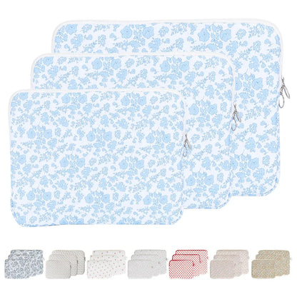 11/13/15 Inch Laptop Sleeve Quilted Laptop Bag Coquette Floral Laptop