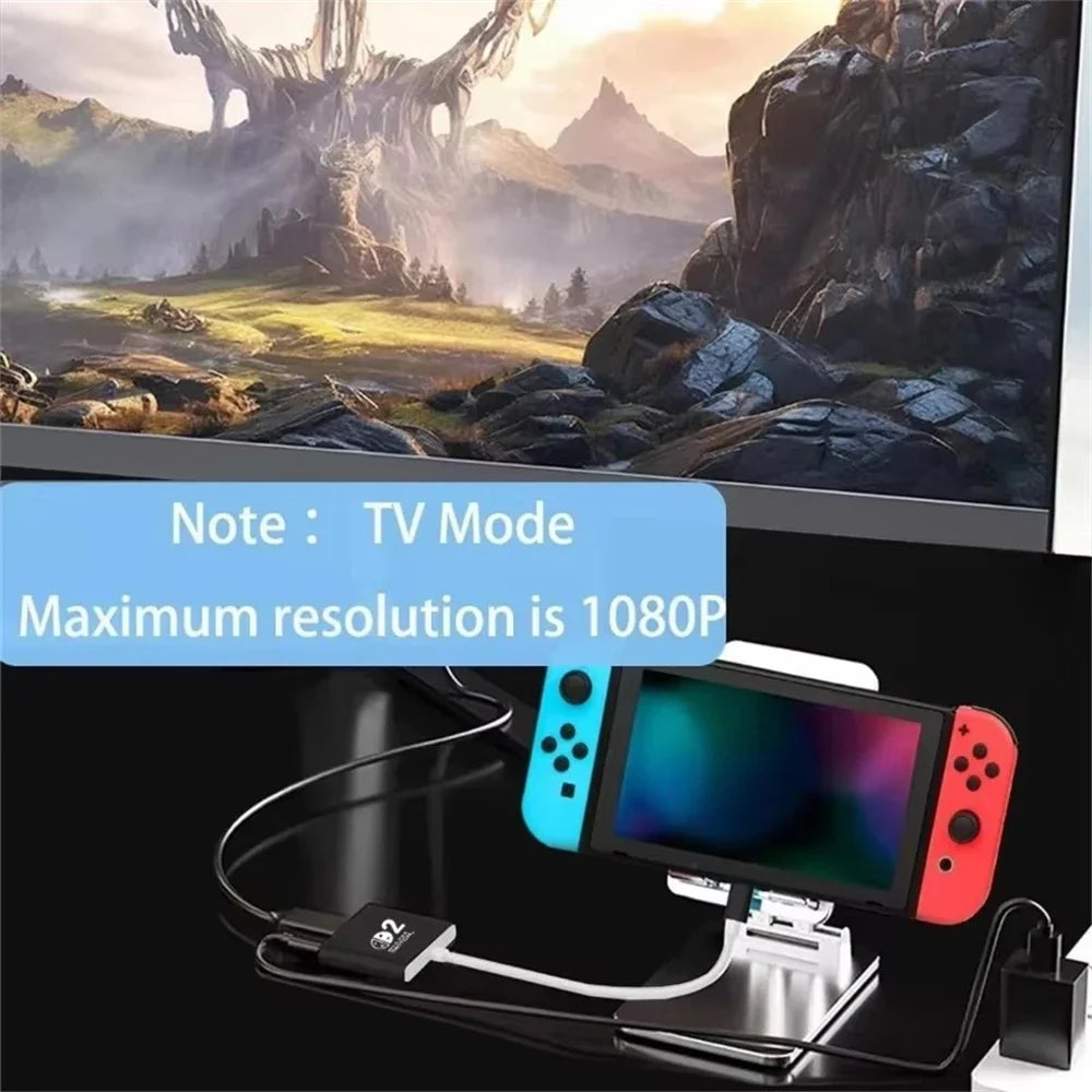 Switch 2 Dock for Switch 2 TV Docking Station with 4K HDMI 2.0 USB 3.0 Port & PD Charging USB-C to HDMI Adapter