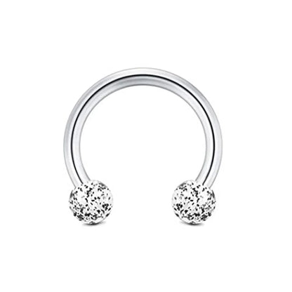 31 Styles 16G Surgical Steel 1 Pcs Nose Septum Rings Piercing Jewelry Horseshoe Cartilage Earring Eyebrow Lip Retainer 8mm 10mm