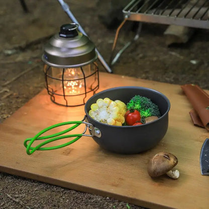 Ultralight Camping Pot Set: Camping Cookware Mess Kit (Outdoor Cooking Tableware) – For Hiking, Trekking, Picnic, Fishing, Mount