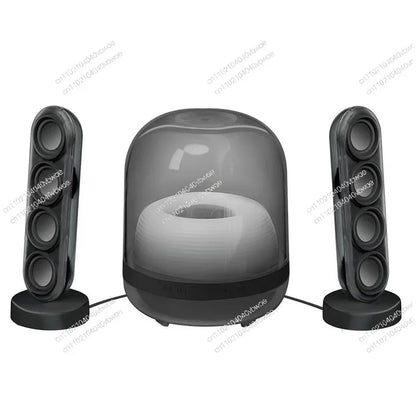 2.1 High-quality Bluetooth speaker Glazed 4 wireless Bluetooth speaker Home desktop audio Voice intelligent digital