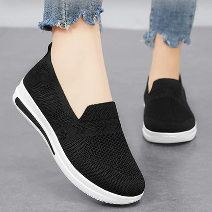 Spring New Women's Sports Shoes, Fashionable, Breathable, Lightweight, Non-slip, Wear-resistant, Casual Sports Shoes, Flat Shoes