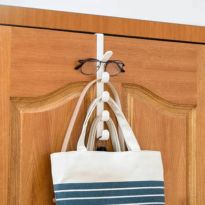 1pc Bedroom Door Hanger Clothes Hanging Rack Over the Door Plastic